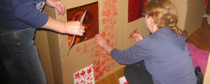 workshop at Huddersfield Art Gallery