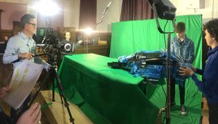 green screen filming