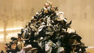 Museum - other people's shoe pile